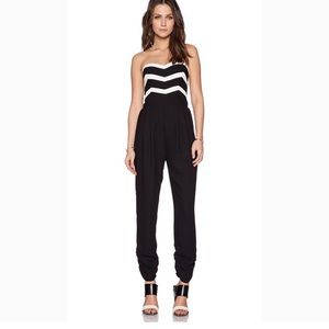 Parker black and White jumpsuit